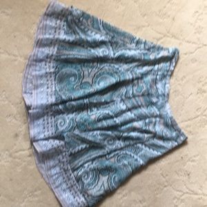 WHBM layered skirt green-multi size 4